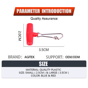 AGITEK Accessoire de pêche en bateau Plombs coulissants à usage intensif Duo Lock Snap Swivels coulissants - Product Image 6