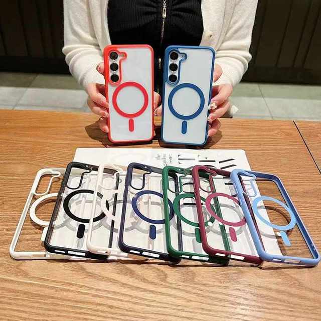 Shockproof Magnetic Phone Case for Samsung Galaxy S26 S25 S24 S23 S22 Ultra A55 A17 Wireless Charging Cover