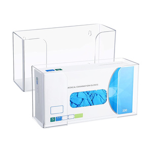 Treo tường mặt nạ Dispenser tổ chức rõ ràng Acrylic Hộp Găng Tay chủ cho găng tay - Product Image 1