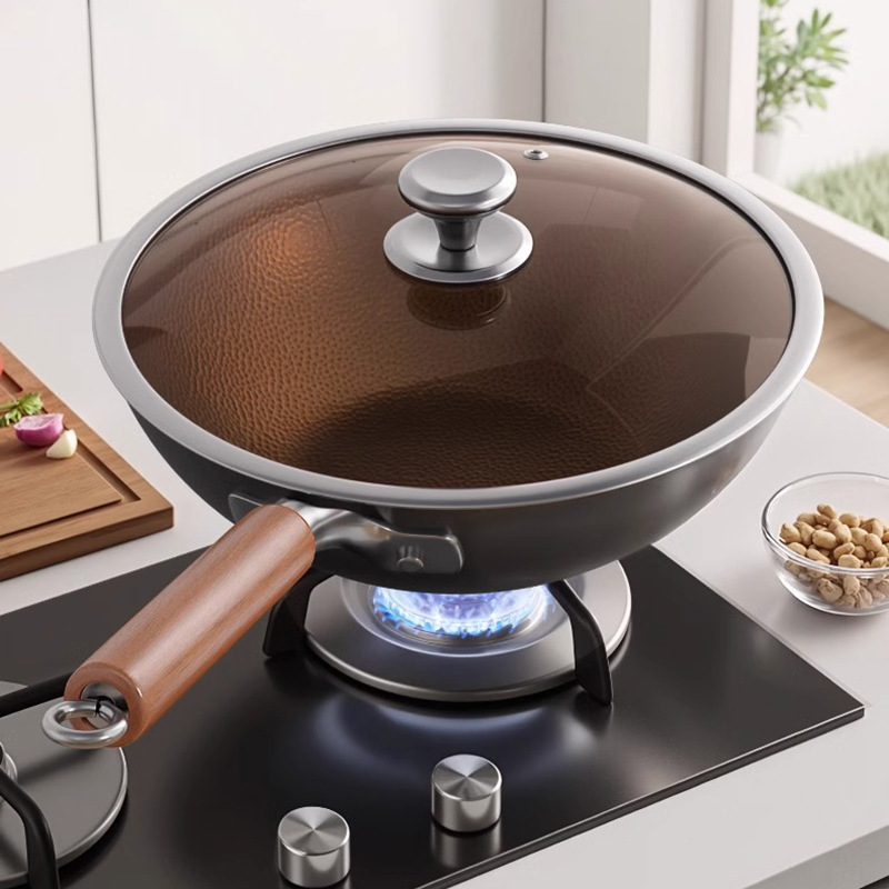 Household Kitchen Titanium Non coated Flat