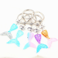 Vente en gros Porte-clés pendentif queue de poisson et écailles dégradées, Bijoux de mode, Pendentifs et Breloques