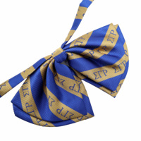 Grec Sigma Gamma Rho épinglette Soror femmes noeud papillon bretelles réglables noeud papillon soie Polyester école sororité noeud papillon