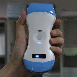 Sonde linéaire convexe cardiaque 3-en-1, instrument d'échographie portable sans fil WIFI avec double sonde vétérinaire DCU19E - Product Image 3