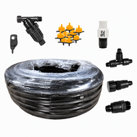 Kit complet d'irrigation goutte à goutte avec filtre pour tuyau d'irrigation, régulateur de pression, émetteurs et outil de perforation pour système d'arrosage des cultures agricoles