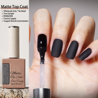 Vernis de finition mat givré inodore, longue tenue 28 jours, sans résidu, UV/LED, à retirer par trempage, sans toxines, résine naturelle, qualité salon