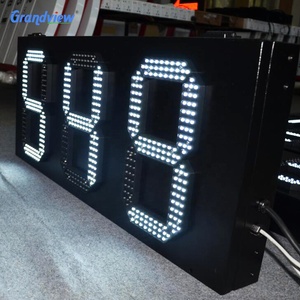 ใหม่สีแดงและสีเขียว12นิ้ว LED <span class=keywords><strong>ป</strong></span>้ายราคาน้ำมันสถานีบริการน้ำมันหน้าจอ - Product Image 5