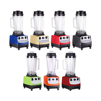 Mixeur de Cuisine Professionnel 2L 1300W à Vitesse Variable 9 Vitesses 25000 tr/min 6 Lames en Acier Inoxydable pour Smoothies Jus Extérieur Hôtel