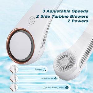 4000mAh, 3 Speed Settings, Lightweight Wearable <b>Fan</b> Rechargeable <b>Bladeless</b> Personal <b>Neck</b> <b>Fan</b> - Product Image 6