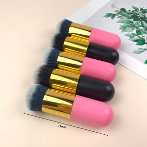 Mini Brocha de Maquillaje Vegana y Libre de Crueldad Animal, para Rubor, Bronceador, Polvo Suelto y Polvo Compacto, Brocha Individual para Mejillas - Product Image 4