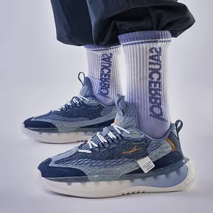 Men's new sneakers shoes light casual fashion running elastic leisure outdoor mesh sports tennis men's walking shoes 2022