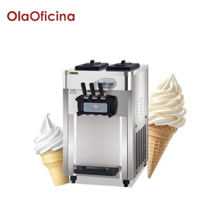 Máquina de Helado Suave de Sobremesa, Máquina de Yogurt Congelado y <span class=keywords><strong>Gelato</strong></span> ICT18S para Cafetería, Restaurante, Tienda de Postres - Product Image 2