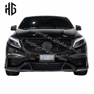 Para <span class=keywords><strong>2021</strong></span> <span class=keywords><strong>Mercedes</strong></span> <span class=keywords><strong>Gle</strong></span> <span class=keywords><strong>63</strong></span> Coupe W167 TC estilo parachoques delantero labio divisor rejillas de ventilación difusor trasero con escape W166 Coupe Body Kit - Product Image 5