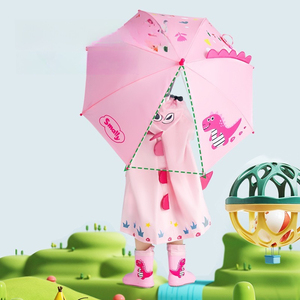 <span class=keywords><strong>Parapluie</strong></span> Enfant Dinosaure Cartoon 3D Personnalisé avec Logo, Manche Long, Cadre <span class=keywords><strong>Transparent</strong></span>, Anti-UV, Droit, Manuel, 8K - Product Image 3