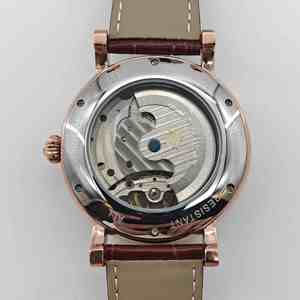 Orologio da Polso Meccanico di Alta Gamma per Uomo, Design Scheletrato, Cassa in Acciaio Inossidabile, Fasi Lunari, Numeri <span class=keywords><strong>Romani</strong></span> - Product Image 5