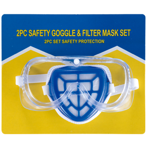 防塵プラスチック使い捨て安全保護メガネセット付きダストマスク - Product Image 2