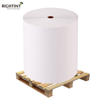 Rouleau d'étiquettes en papier thermique blanc résistant à la chaleur, simple face, 70 g/m², forte adhérence, flexo, acrylique, colle thermofusible, masquage, étiquette d'expédition