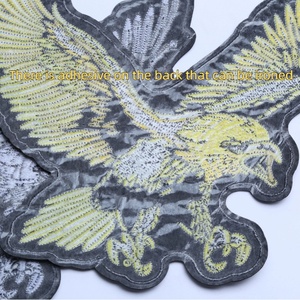Punk phong cách trang trí quần áo vá lớn <span class=keywords><strong>eagle</strong></span> với lây lan cánh hoàn toàn thêu sắt-<span class=keywords><strong>on</strong></span> vá cho các phụ kiện - Product Image 4