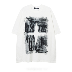 T-shirt unisexe de luxe en coton 100% de haute qualité, poids lourd, impression personnalisée du logo, col rond, t-shirt uni, t-shirt oversize pour homme - Product Image 3