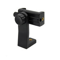 Adaptateur de support universel pour téléphone portable avec vis 1/4 pouce, rotation à 360 degrés, fixation par pince pour trépied