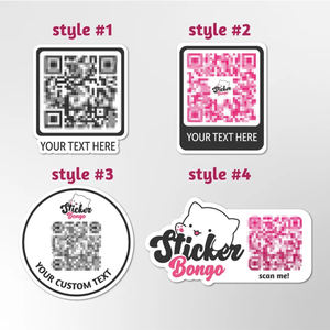 Pegatinas de dibujos animados personalizadas vinilo PVC decoración Logo Laptop troquelado código QR pegatina calcomanía regalar pegatina - Product Image 5