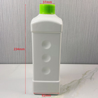 Bouteille de détergent liquide à lessive carrée 2L 3L bouteilles de détergent à lessive en plastique vides