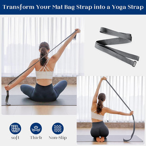 Muestra Gratuita de Bolsas Deportivas de Yoga para Mujer con Compartimento para Zapatos, Bolsillos de Almacenamiento para Tapetes de Yoga, Accesorios de Yoga, Bolsa de Transporte Grande - Product Image 5