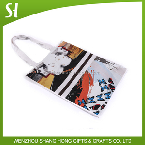 Sacs de plage en toile de coton réutilisables, écologiques, imprimés par sublimation, en gros, pour la promotion - Product Image 4
