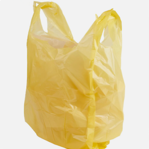 Bolsas de plástico de seguridad amarillas impresas personalizadas, bolsas de basura HDPE resistentes, bolsas de plástico para compras, bolsas de transporte para tienda - Product Image 5