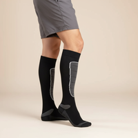 Chaussettes de ski unisexes en laine mérinos thermique au genou avec logo direct d'usine vente en gros Sports d'hiver snowboard chasse
