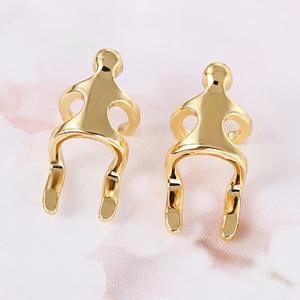 Orecchini a polsino Abierto placcati oro con cartoni animati, in lega di zinco, gioielli unisex di tendenza alla moda - Product Image 5