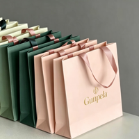 Sac cadeau blanc robuste, capacité 6-9 kg, service de logo personnalisé, emballage recyclable de luxe léger, pour magasins de chaussures et de vêtements, marque Idecor