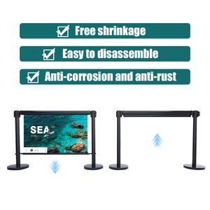 Tùy Chỉnh Thiết Kế Nhiệm Vụ Nặng Nề Thép Không Gỉ <span class=keywords><strong>L</strong></span> Đứng Quảng Cáo Đứng CE Chứng Nhận Polyester Thời Tiết Kiểm Soát Đám Đông Hàng Rào - Product Image 2