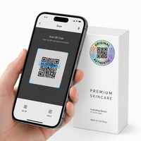 Etiqueta Adhesiva con Código QR Holográfico Personalizado, Etiqueta Antifalsificación, Escaneo para Verificar la Seguridad, Calcomanía para Empaquetado de Marca