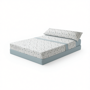 Super Oferta: Juego de Sábanas de Microfibra de Poliéster de 3 Piezas, Sábana Ajustable de Microfibra de Poliéster, Sábana Plana, 1 Funda de Almohada (Opcional) - Product Image 1