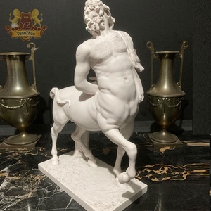 Statue de Centaure en marbre naturel moderne traditionnelle, sculpture de Cupidon en granit sur mesure, mythologie, utilisation en extérieur, maison, <span class=keywords><strong>temple</strong></span> - Product Image 5