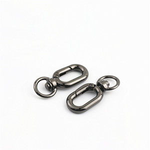Mousquetons pivotants <span class=keywords><strong>en</strong></span> alliage de zinc résistants de 14*38mm fermoirs de déclenchement <span class=keywords><strong>en</strong></span> forme de <span class=keywords><strong>U</strong></span> <span class=keywords><strong>pour</strong></span> sac à main sangle porte-clés accessoires de quincaillerie - Product Image 4