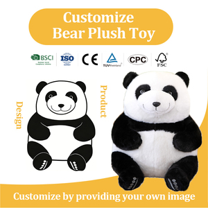 Personalizzazione e Vendita all'Ingrosso di Giocattoli e Cuscini in Peluche Realistici di Alta Qualità, il Simpatico <span class=keywords><strong>Panda</strong></span> Gigante - Product Image 2