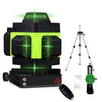 Professionnel 4D auto-nivelant 360 rotatif 16 lignes vert niveau Laser rotatif bricolage industriel Auto niveau Instrument d'enquête