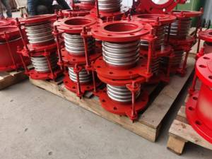 Nhà máy trực tiếp OEM ODM trục linh hoạt ống thổi mặt bích mở rộng kim loại Doanh nối kẽm mạ DN32-DN4000 1 mảnh - Product Image 2