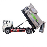 Camion de collecte et de transfert de déchets Shacman HOWO 18-25 tonnes avec bras articulé à crochet, robuste, fabriqué en Chine