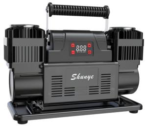 Dc12v כבד חובה מדחס אוויר כפול 60 מ "מ מכונית ניידת עם צמיג משאבת מדחס דיגיטלי משאבת מדחס דיגיטלי - Product Image 3