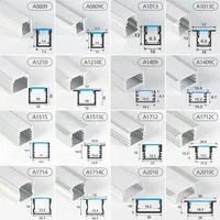 Profilé en aluminium personnalisé 17*7mm pour bande lumineuse LED Canal LED encastré carré Montage en surface Anodisé Blanc Noir Diffuseur