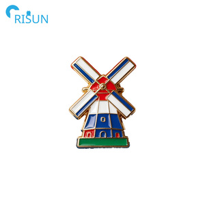 Pin de solapa esmaltado de fábrica con bandera de Holanda, logotipo personalizado de Ámsterdam, molino de viento, tulipán, zapatos, <span class=keywords><strong>queso</strong></span>, broche esmaltado, regalo - Product Image 6
