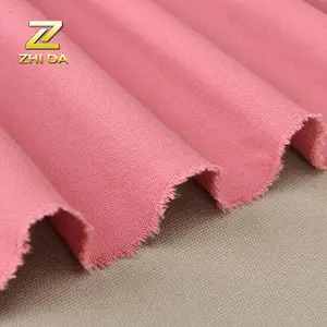 Guangzhou tela de algodón 12 oz lona liso material de tela para mujer bolsos