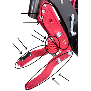 Suspensión para Patinete Eléctrico, Tamaño Abierto 135mm 150mm, Brazo de Horquilla Delantero y Trasero y Mecanismo de Plegado para Patinete de 10 y 11 Pulgadas - Product Image 2