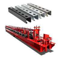 Ligne de production de machines de profilage pour supports photovoltaïques à commande PLC, pour la fabrication de montants et de cadres de support pour panneaux solaires