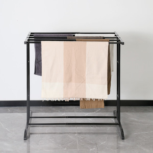 Tendedero de pie Jinsheng, rectangular, minimalista, resistente al óxido, organizador de ropa para dormitorio, balcón y uso doméstico. - Product Image 1