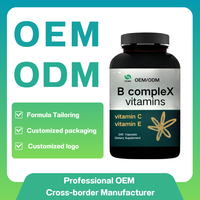 Capsules de complexe de vitamine B de qualité supérieure |   Capsules de Vitamine B Complexe 8-en-1 Haute Puissance pour l'Énergie et le Soutien Nerveux – Vente en Gros