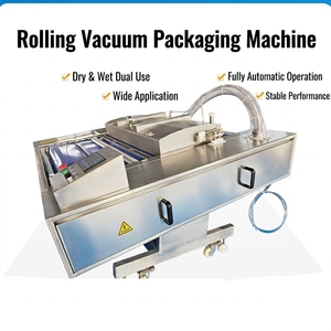 Machine d'emballage sous vide à roulement continu pour les zongzi de pousses de bambou pelées et le maïs, scellage sous vide pour les saucisses et le jambon cuits - Product Image 4
