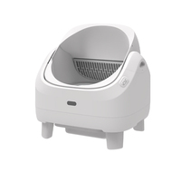 OEM Bac à litière intelligent 75L à ouverture supérieure, autonettoyant, avec application Tuya, élimination des odeurs, robot de ramassage automatique et stérilisation UVC
